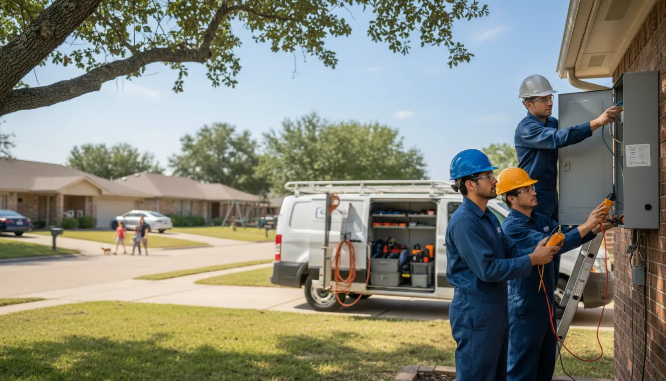 Certified electrician providing emergency electrical services in Hundred, WV